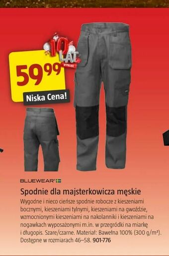 Jula Spodnie dla majsterkowicza męskie oferta