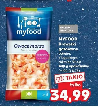Kaufland MYFOOD Krewetki gotowane oferta
