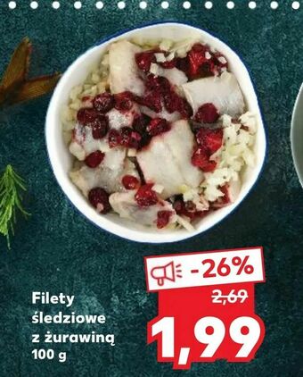 Kaufland Filety śledziowe z żurawiną oferta