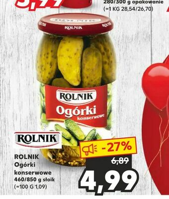 Kaufland ROLNIK Ogórki konserwowe oferta