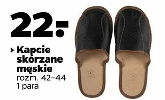 Netto Kapcie skórzane męskie oferta