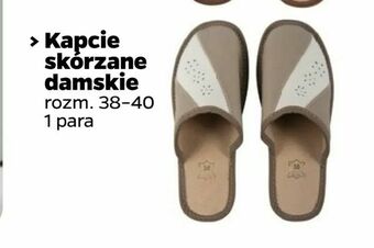 Netto Kapcie skórzane damskie oferta
