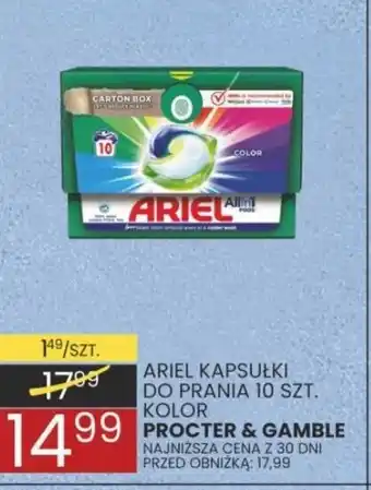 Wafelek ARIEL KAPSUŁKI DO PRANIA 10 SZT. oferta