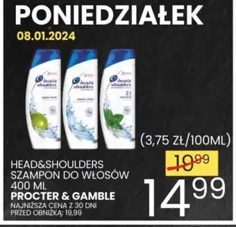 Wafelek HEAD&SHOULDERS SZAMPON DO WŁOSÓW 400 ML oferta