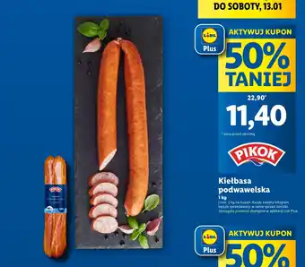 Lidl Kiełbasa podwawelska 1 kg oferta