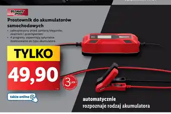Lidl Prostownik do akumulatorów samochodowych oferta