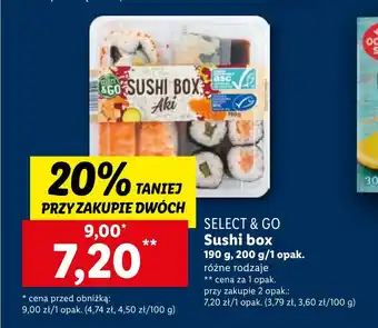 Lidl Sushi box 190 g, 200 g/1 opak. oferta