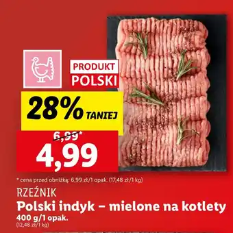 Lidl Polski indyk - mielone na kotlety 400 g oferta