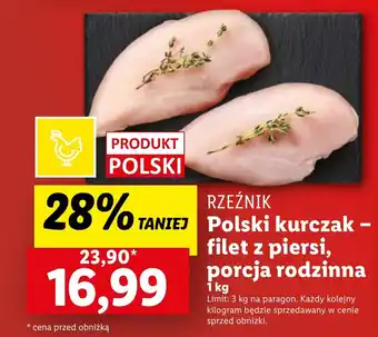 Lidl Polski kurczak - filet z piersi, porcja rodzinna 1 kg oferta