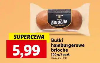 Lidl Bułki hamburgerowe brioche 300 g oferta