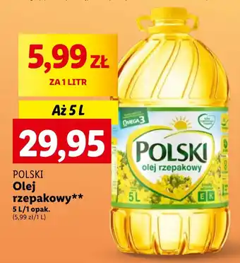 Lidl Olej rzepakowy 5 L/1 opak. oferta
