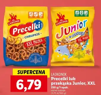 Lidl Precelki lub przekąska Junior, XXL 250 g/1 opak. oferta
