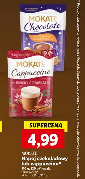 Lidl Napój czekoladowy lub cappuccino 110 g, 120 g/1 opak. oferta