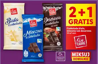 Lidl Czekolada biała, mleczna lub deserowa 100 g/1 opak. oferta
