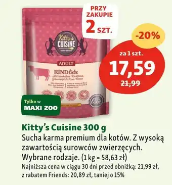 Maxi Zoo Karma dla kota kitty's cuisine oferta