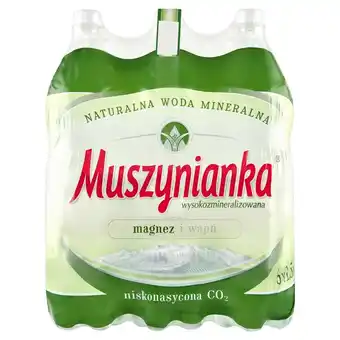 Lidl Muszynianka naturalna woda mineralna wysokozmineralizowana niskonasycona co2 6 x 1,5 l oferta