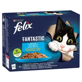 Maxi Zoo Felix fantastic karma dla kotów rybne smaki w galaretce 1,02 kg (12 x 85 g) oferta