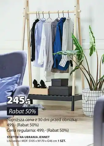 JYSK Statyw na ubrania mdf oferta