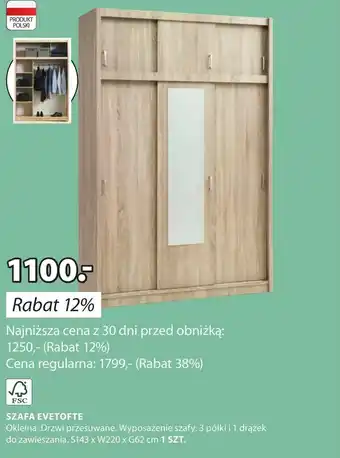 JYSK Szafa fsc oferta