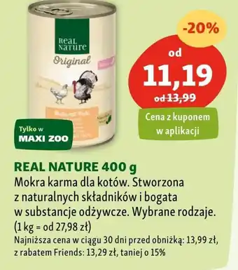 Maxi Zoo Karma dla kota real nature oferta