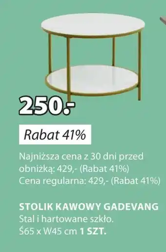 JYSK Stolik kawowy oferta