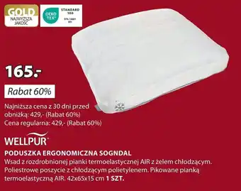 JYSK Poduszka ergonomiczna wellpur oferta