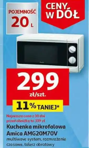 Auchan Kuchenka mikrofalowa amica oferta
