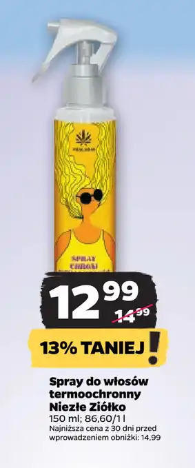 Netto Spray do włosów termoochronny niezłe ziółko oferta