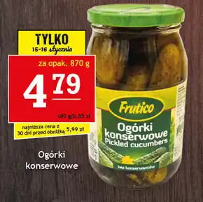 Gram Market Ogórki konserwowe frutico oferta
