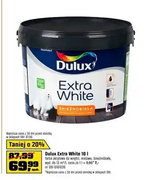 OBI Farba akrylowa dulux oferta