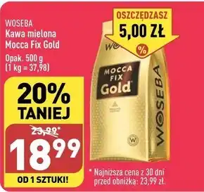 ALDI Woseba mocca fix gold kawa palona mielona 500 g oferta