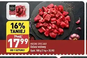 ALDI Gulasz wołowy mięsne specjały oferta