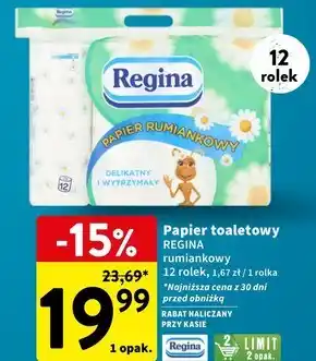 Intermarche Regina papier rumiankowy 12 rolek oferta