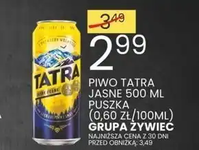 Wafelek Tatra piwo jasne pełne 500 ml oferta
