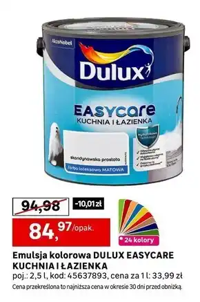 Leroy Merlin Emulsja biała dulux oferta