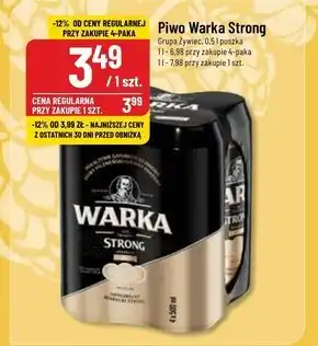 Polomarket Warka strong piwo jasne 4 x 500 ml oferta