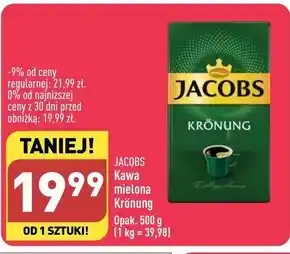 ALDI Jacobs krönung kawa mielona 500 g oferta