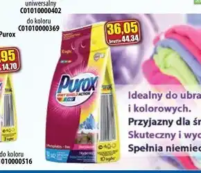 AT Purox proszek do prania tkanin kolorowych 10 kg (142 prania) oferta