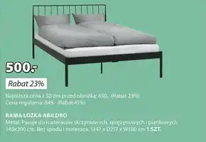 JYSK Łóżka rama oferta