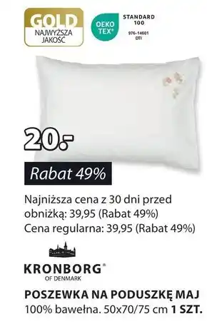 JYSK Poszewka na poduszkę kronborg oferta