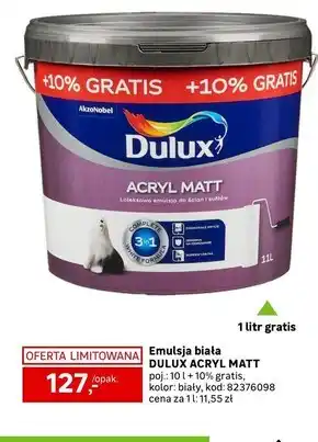 Leroy Merlin Emulsja biała dulux oferta