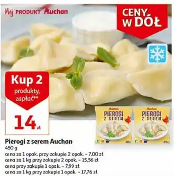 Auchan Pierogi z serem Auchan 2 x 450 g oferta