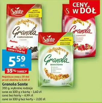 Auchan Granola Sante 350 g oferta