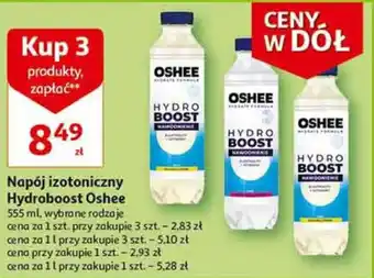 Auchan Napój izotoniczny Hydroboost Oshee 3 x 555 ml oferta