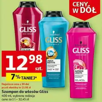 Auchan Szampon do włosów Gliss 400 ml oferta