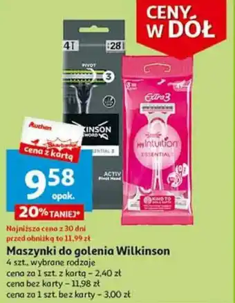 Auchan Maszynki do golenia Wilkinson 4 szt. oferta
