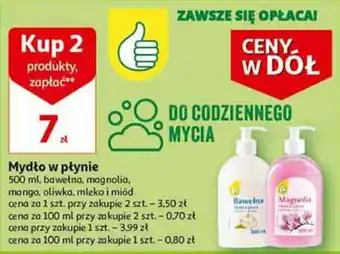 Auchan Mydło w płynie 2 x 500 ml oferta