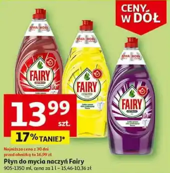 Auchan Płyn do mycia naczyń Fairy 905-1350 ml oferta