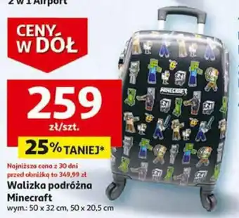 Auchan Walizka podróżna Minecraft 50 x 32 cm oferta