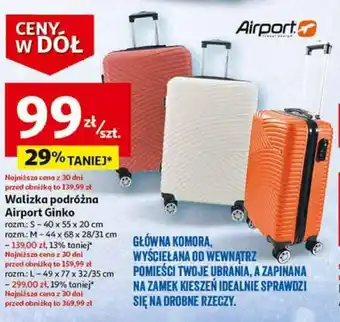Auchan Walizka podróżna Airport Ginko oferta